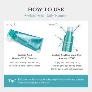 MEDICUBE Exosome Shot Azelaic Acid 7,500 PPM Spicule Facial Serum 30mL