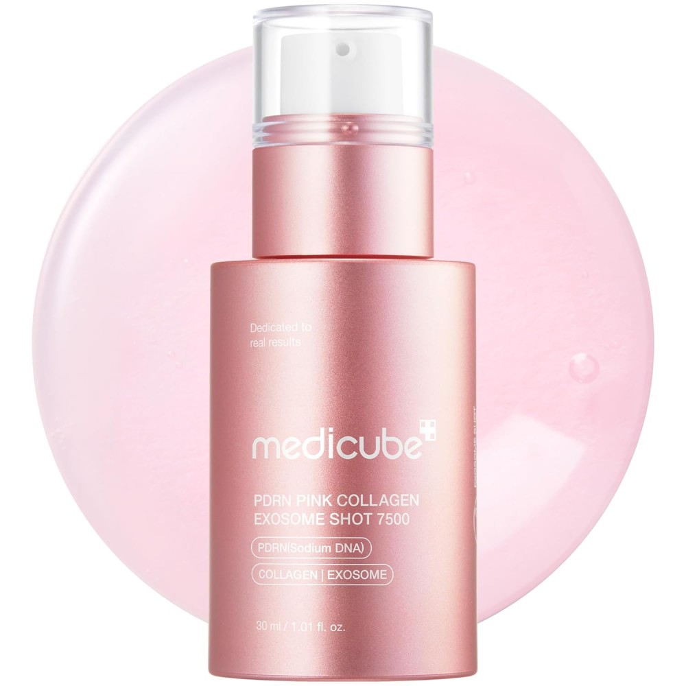 MEDICUBE Exosome Shot PDRN Pink Collagen 7,500 PPM Spicule Facial Serum 30mL