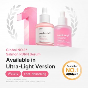 MEDICUBE PDRN Pink Peptide Serum with Salmon DNA, Watery Lightweight Serum 110mL