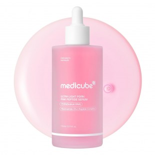 MEDICUBE PDRN Pink Peptide Serum with Salmon DNA, Watery Lightweight Serum 110mL