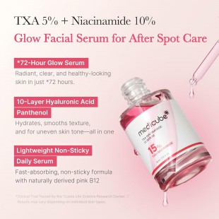 MEDICUBE TXA+Niacinamide 15% Glow Facial Serum for After Spot Care 30mL