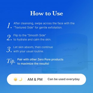 MEDICUBE Toner Pads Zero Pore Pad 2.0 for Exfoliation and Pore Care (70PADS)