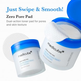 MEDICUBE Toner Pads Zero Pore Pad 2.0 for Exfoliation and Pore Care (70PADS)
