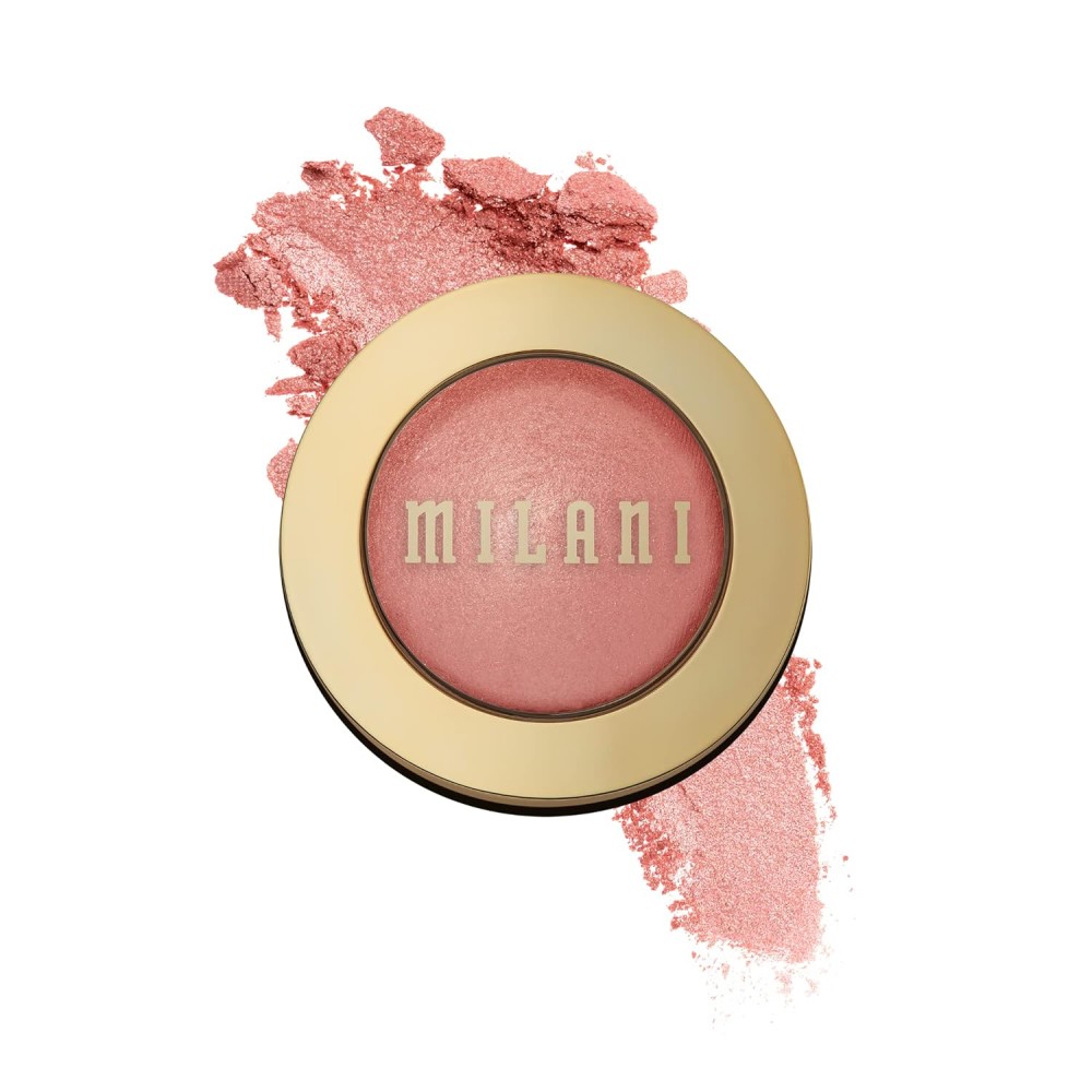 Milani Baked Blush - Petal Primavera Powder Blush - Shape, Contour & Highlight Face for a Shimmery or Matte Finish 3.5Gr