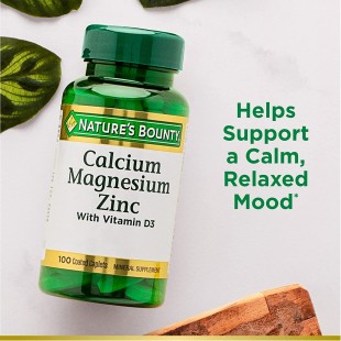 Nature's Bounty Calcium Magnesium & Zinc 100 Caplets