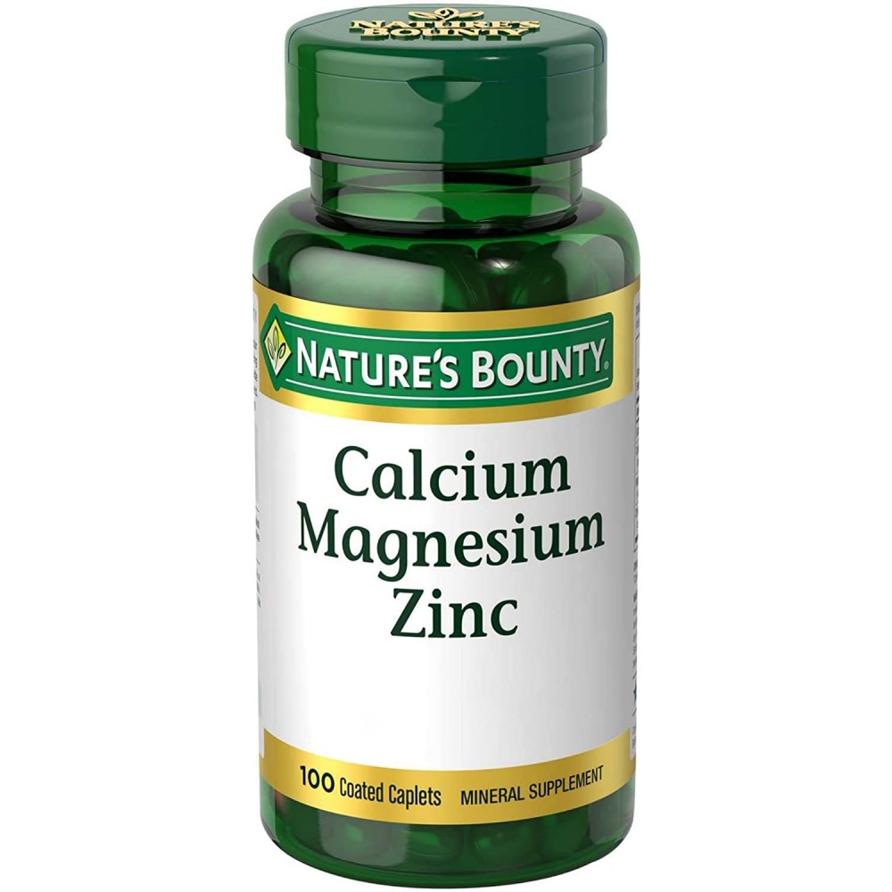 Nature's Bounty Calcium Magnesium & Zinc 100 Caplets