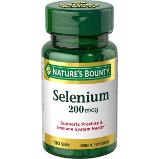 Nature's Bounty Selenium 200 mcg, 100 Tablets
