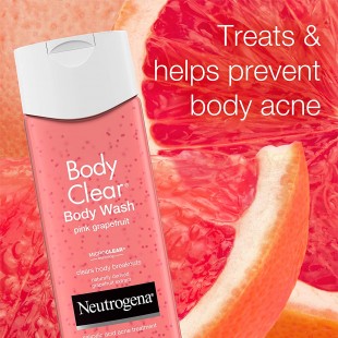 Neutrogena Body Clear Acne Treatment Body Wash with Salicylic Acid Pink Grapefruit 8.5floz