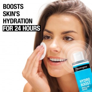Neutrogena Hydro Boost Micellar Water with Hyaluronic Acid, Micellar Cleansing Water for Sensitive Skin, Removes Makeup, Dirt & Oil, Alcohol-Free,