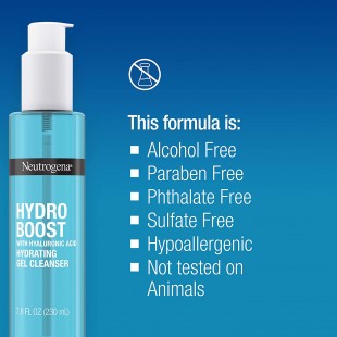 Neutrogena Hydro Boost Cleansing Gel & Oil-Free Makeup Remover with Hyaluronic Acid