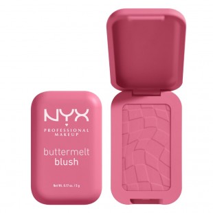 NYX PROFESSIONAL MAKEUP Buttermelt Powder Blush, Up to 12HR Make Up - 06 For The Butta 5gr