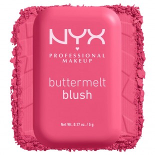 NYX PROFESSIONAL MAKEUP Buttermelt Powder Blush, Up to 12HR Make Up - 08 Getting Butta 5gr