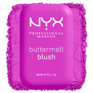 NYX PROFESSIONAL MAKEUP Buttermelt Powder Blush, Up to 12HR Make Up - 12 All The Butta 5gr