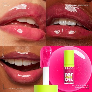 NYX PROFESSIONAL MAKEUP Fat Oil Lip Drip Tinted Lip Gloss - Supermodel
