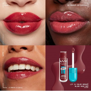 NYX PROFESSIONAL MAKEUP Lip IV Hydrating Glossy Lip Stain with 12HR Hydration - Blush Rush 5mL