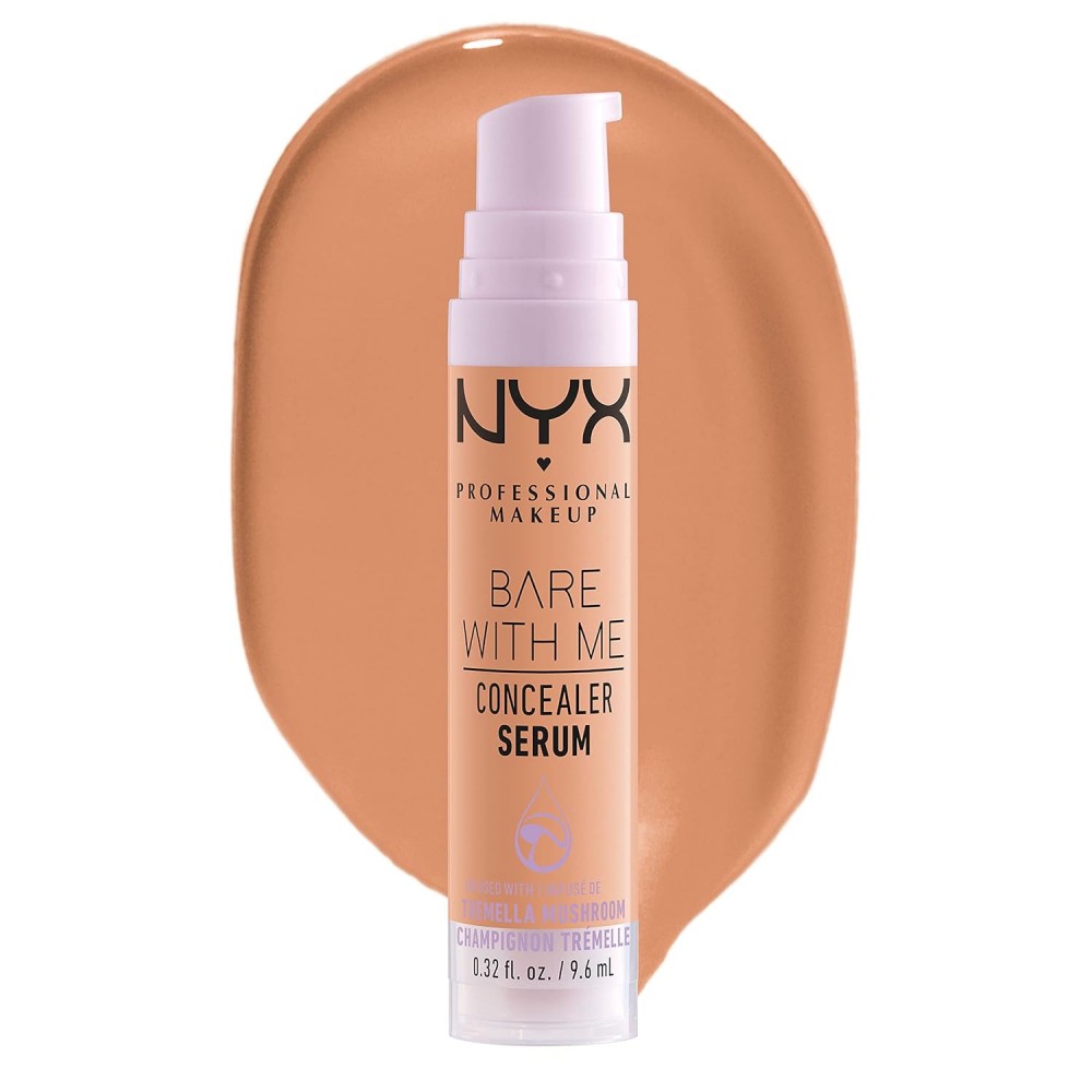 NYX PROFESSIONAL MAKEUP Bare With Me Concealer Serum, Up To 24Hr Hydration - Light Tan 9.6mL