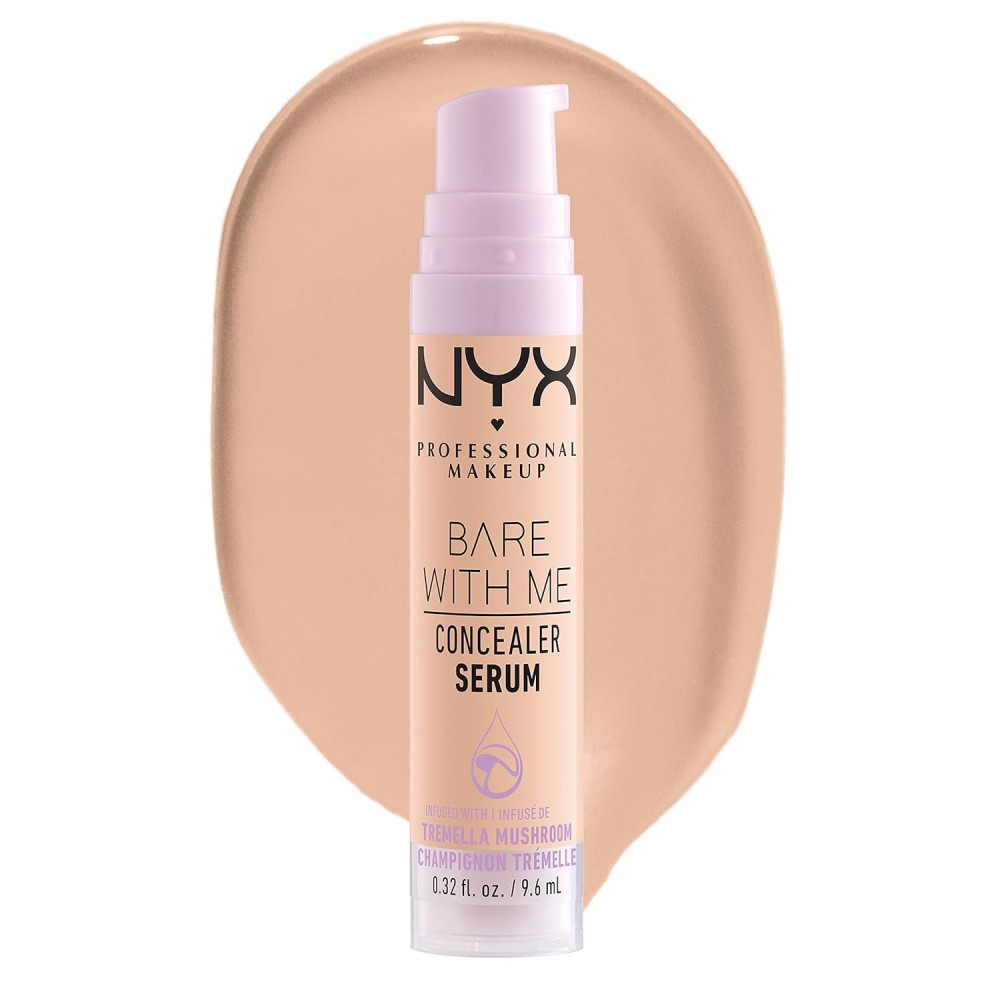 NYX PROFESSIONAL MAKEUP Bare With Me Concealer Serum, Up To 24Hr Hydration - Vanilla 9.6mL
