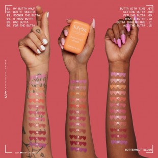 NYX PROFESSIONAL MAKEUP Buttermelt Powder Blush, Up to 12HR Make Up - 05 Had Butta 5gr