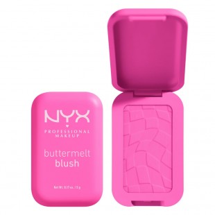 NYX PROFESSIONAL MAKEUP Buttermelt Powder Blush, Up to 12HR Make Up - 01 My Butta Half 5gr
