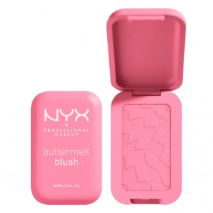 NYX PROFESSIONAL MAKEUP Buttermelt Powder Blush, Up to 12HR Make Up - 02 Butta Together 5gr