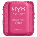NYX PROFESSIONAL MAKEUP Buttermelt Powder Blush, Up to 12HR Make Up - 07 Butta With Time 5gr