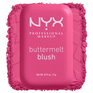 NYX PROFESSIONAL MAKEUP Buttermelt Powder Blush, Up to 12HR Make Up - 07 Butta With Time 5gr