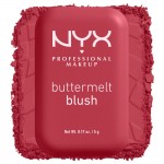 NYX PROFESSIONAL MAKEUP Buttermelt Powder Blush, Up to 12HR Make Up - 10 Back And Butta 5gr