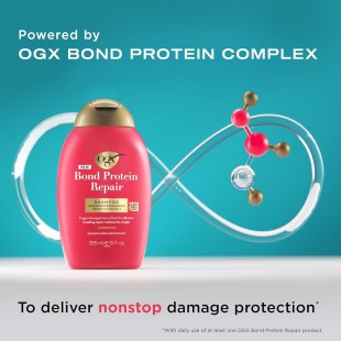 OGX Repair & Protect Bond Protein Shampoo 385mL