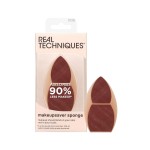 Real Techniques Makeupsaver Sponge, Makeup Blender Sponge For Liquid & Cream Formulations, Mimics Finger Application & Reduces Makeup Waste, 1 Count
