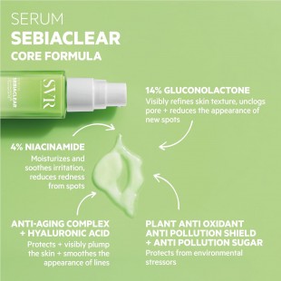 SVR Sebiaclear Adult Acne Serum Imperfections, Marks and Wrinkles 30mL