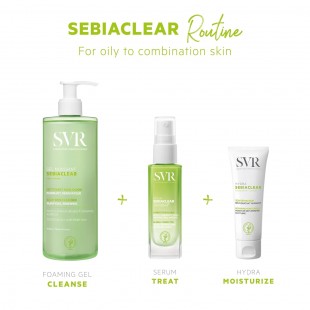 SVR Sebiaclear Gel Moussant Soap-Free Purifying Cleanser for Oily Skin 400mL