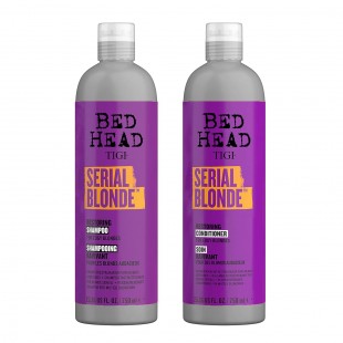 Bed Head by TIGI Shampoo and Conditioner For Damaged Blonde Hair Serial Blonde With Hydrolyzed Keratin 750mL C/U