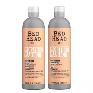 Bed Head by TIGI Shampoo and Conditioner For Dry Hair Moisture Maniac 25.36floz