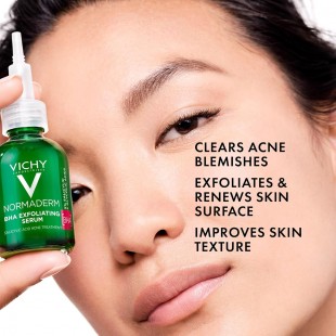 Vichy Normaderm BHA Exfoliating Acne Face Serum with Salicylic Acid 30mL