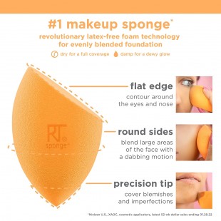 Real Techniques Makeup Brush Set with Sponge Blender